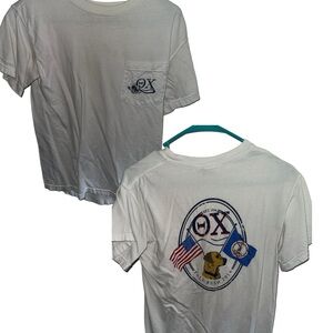 White Graphic T-Shirt with Flags